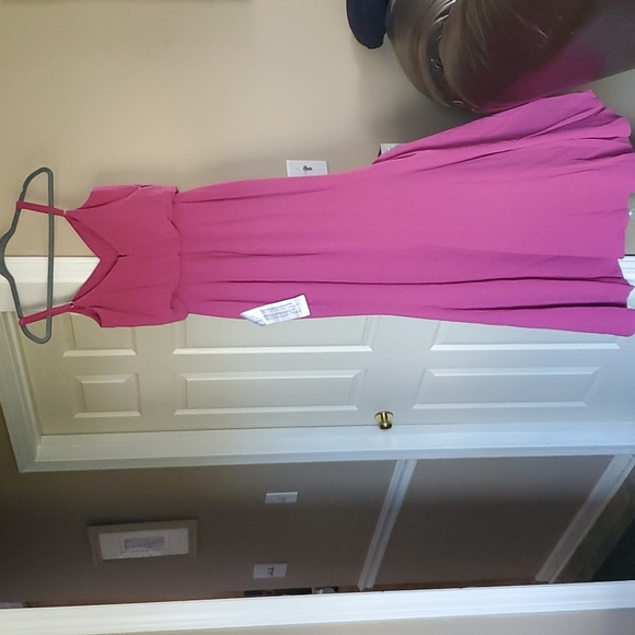 Dress the Population Gracelyn Blouson Gown In Hibiscus Dress Size XS - Picture 3 of 8